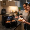 image:imageNutriChef Air Fryer  1000w 2 Quart Capacity Personal Air Fryer Conserve Counterspace Oilfree cooking with Removable Deep NonStick Fry Basket Black88 QT