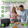 image:imageNutriChef Air Fryer  1000w 2 Quart Capacity Personal Air Fryer Conserve Counterspace Oilfree cooking with Removable Deep NonStick Fry Basket Black88 QT