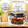 image:imageNutriChef Air Fryer Infrared Convection Oven Halogen Oven Countertop Healthy Cooking Stainless Steel 13 Quart 1200W Prepare Quick Healthy Meals Great for French Fries amp Chips White