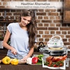 image:imageNutriChef Air Fryer Infrared Convection Oven Halogen Oven Countertop Healthy Cooking Stainless Steel 13 Quart 1200W Prepare Quick Healthy Meals Great for French Fries amp Chips White