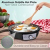 image:imageNutriChef Electric Griddle amp Crepe Maker  Nonstick 12 Inch Hot Plate Cooktop  Adjustable Temperature Control  Batter Spreader amp Wooden Spatula  Used Also For Pancakes Blintzes amp EggsOne Size