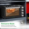 image:imageNutriChef Kitchen Convection Electric Countertop Rotisserie Toaster Oven Cooker with Food Warming Hot Plates 30 Quart AZPKRTO28
