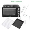 image:imageNutriChef Kitchen Convection Electric Countertop Rotisserie Toaster Oven Cooker with Food Warming Hot Plates 30 Quart AZPKRTO28