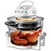 image:imageNutriChef Air Fryer Infrared Convection Oven Halogen Oven Countertop Healthy Cooking Stainless Steel 13 Quart 1200W Prepare Quick Healthy Meals Great for French Fries amp Chips White