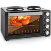image:imageNutriChef Kitchen Convection Electric Countertop Rotisserie Toaster Oven Cooker with Food Warming Hot Plates 30 Quart AZPKRTO28