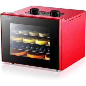 image:imageNutriChef Electric Countertop Food Dehydrator Machine  350Watt Premium MultiTier Meat Beef Jerky Maker FruitVegetable Dryer w 4 Stainless Steel Trays Digital Timer Temperature Control
