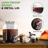 image:imageNutriChef 1Gallon Cold Brew Coffee Maker  WideMouth Glass Mason Jar Style wStainless Steel Spigot Tap amp Reusable Mesh Filter  Leak Resistant DripFree amp Easy to Clean
