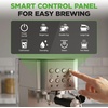 image:imageNutriChef 20Bar Espresso Maker With Milk Frother  Removable 18 Quart Water Tank  Coffee Maker for Brewing Espresso Cappuccino Latte Americano amp Cold Brew Coffees  Stainless Steel