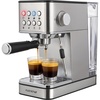 image:imageNutriChef 20Bar Espresso Maker With Milk Frother  Removable 18 Quart Water Tank  Coffee Maker for Brewing Espresso Cappuccino Latte Americano amp Cold Brew Coffees  Stainless Steel