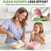 image:imageNutriChef Heated Ice Cream Scoop  Rechargeable Heating Scooper with 4 Adjustable Temperatures  Heating Time 3040 seconds to reach 104F  Best for Gelato Frozen Yogurt Sorbet amp More  Black