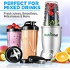 image:imageNutriChef Personal Electric Single Serve Blender  1200W Professional Kitchen Countertop Mini Blender Shakes and Smoothies w Pulse Blend Convenient  Portable 10 amp 24 Oz Cups  NutriChef NCBL12Stainless