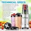 image:imageNutriChef Personal Electric Single Serve Blender  1200W Professional Kitchen Countertop Mini Blender Shakes and Smoothies w Pulse Blend Convenient  Portable 10 amp 24 Oz Cups  NutriChef NCBL12Stainless