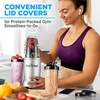 image:imageNutriChef Personal Electric Single Serve Blender  1200W Professional Kitchen Countertop Mini Blender Shakes and Smoothies w Pulse Blend Convenient  Portable 10 amp 24 Oz Cups  NutriChef NCBL12Stainless