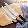 image:imageNutriChef 13 Piece Kitchen Knife Set  German Stainless Steel Kitchen Precision Knives Set w 6 Steak Knives amp Bonus Scissors Wooden Block Stand wSharpener  Slicing Chopping Dicing  NCKNS13