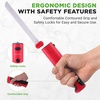 image:imageNutriChef Cordless Electric Knife  Easy to Use Constant ONOFF Safety Function  Lightweight Kitchen Knife  Carve Turkey Meats Poultry Bread amp Cheese  1142 Stainless Steel Blades  BlackRed