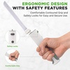 image:imageNutriChef Cordless Electric Knife  Easy to Use Constant ONOFF Safety Function  Lightweight Kitchen Knife  Carve Turkey Meats Poultry Bread amp Cheese  1142 Stainless Steel Blades  BlackWhite