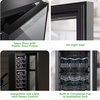 image:imageNutrichef 24 Bottle Wine Fridge  Dual Zone Wine Chiller Adjustable Temperature 41F to 64F Ultra Quiet Operation Free Standing Wine Cooler For Home amp Office 39 x 11 x 26 IN Black