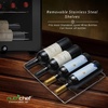 image:imageNutrichef 28 Bottle Wine Fridge  Single Zone Red amp White Wine Chiller  Adjustable Temperature 41F to 64F  Ultra Quiet Operation  Wine Cooler For Home amp Office  Free Standing 33x16x17 IN  Black