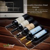 image:imageNutrichef 34 Bottle Wine Fridge  Single Zone Beverage Refrigerator with Adjustable Temperature 41F  64F Ultra Quiet Operation Wine Cooler for Home Office amp Kitchen Stainless Steel