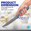 image:imageSereneLife Stainless Steel Knife Set 8 Pcs  NonStick Coating Sharp Serrated Blades Professional Kitchen Set RustResistant Dishwasher Safe Ideal for BBQ amp Grilling GreenGray