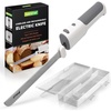image:imageNutriChef Cordless Electric Knife  Easy to Use Constant ONOFF Safety Function  Lightweight Kitchen Knife  Carve Turkey Meats Poultry Bread amp Cheese  1142 Stainless Steel Blades  BlackWhite