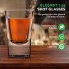 image:image8 Pack Clear Shot Glasses  1 Oz Elegant Round Shotglass Set of 8  Stable Base Thermal Shock Resistant  For HotCold Drink Whiskey Vodka Tequila Shots Cordial Espresso8pack