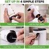image:imageNutriChef 3in1 Electric Wine Aerator  Aerates Vacuum Seals amp Dispenses  Includes 3 Bottle Adapters 2 Vacuum Stoppers amp 2 Straws  Rechargeable LED Touch Screen with Measured Pours  White