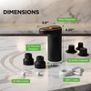 image:imageNutriChef 3in1 Electric Wine Aerator  Aerates Vacuum Seals amp Dispenses  Includes 3 Bottle Adapters 2 Vacuum Stoppers amp 2 Straws  Rechargeable LED Touch Screen with Measured Pours  Black