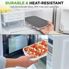 image:imageNutriChef 8Piece Deep Glass Baking Dish for Oven with Lids  Casserole Dishes for Oven  Bakeware Sets for Lasagna Meatloaf Leftovers Cooking amp Dishwasher Safe GrayGray