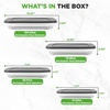 image:imageNutriChef 8Piece Deep Glass Baking Dish for Oven with Lids  Casserole Dishes for Oven  Bakeware Sets for Lasagna Meatloaf Leftovers Cooking amp Dishwasher Safe GrayGray