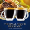 image:imageNutriChef Double Wall Insulated Cups  4pcs 52 oz High Borosilicate Glass Sweat Free Mugs Clear Drinkware for HotCold Drinks Coffee Espresso Cappuccino Latte Tea Microwavable Dishwasher Safe2 pack