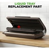 image:imageNutriChef Drip Tray Replacement for Vacuum Sealer NCVS80BSS Large Removable Liquid Tray with Silicone Ring EasyClean ABS Vacuum Sealer Replacement Parts Gray