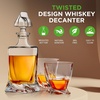 image:imageNutriChef Glass Whiskey Decanter  Elegant Liquor Decanter for Scotch Brandy Bourbon Rum Gin Vodka amp Wine Thick Bottom FoodGrade BPAFree Classic Home Bar Drinkware