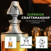 image:imageNutriChef Glass Whiskey Decanter  Elegant Liquor Decanter for Scotch Brandy Bourbon Rum Gin Vodka amp Wine Thick Bottom FoodGrade BPAFree Classic Home Bar Drinkware