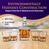 image:imageNutriChef Home Bar Whiskey Decanter Set Glass Decanter with Four 800ml Whiskey Glasses Elegantly Styled with Real Crystal for Maximum Flavor and Shelf Life Naturally Aerates Dishwasher SafeNCGD4C168 Decanter and glass Set