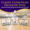 image:imageNutriChef Home Bar Whiskey Decanter Set Glass Decanter with Four 800ml Whiskey Glasses Elegantly Styled with Real Crystal for Maximum Flavor and Shelf Life Naturally Aerates Dishwasher SafeNCGD4C168 Decanter and glass Set