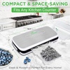 image:imageNutriChef Vacuum Sealer For Food  Automatic Air Sealing Machine for Dry amp Moist Foods LED Touch Controls Includes Vacuum Bags Hose amp Wine Stopper High Suction Power