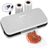 image:imageNutriChef Vacuum Sealer For Food  Automatic Air Sealing Machine for Dry amp Moist Foods LED Touch Controls Includes Vacuum Bags Hose amp Wine Stopper High Suction Power