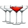 image:imageNutriChefKitchen 6 Sets of Crystal Martini Glass Ultra Clear Elegant Wine Glass 100 Hand Blown Dishwasher safe Classy and Reusable Packaging NCGLMT684 Piece