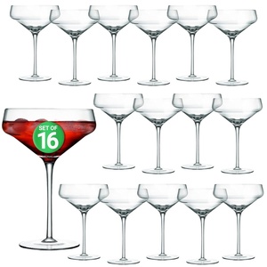 image:imageNutriChefKitchen 6 Sets of Crystal Martini Glass Ultra Clear Elegant Wine Glass 100 Hand Blown Dishwasher safe Classy and Reusable Packaging NCGLMT6816 Piece