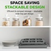 image:imageNutriChef 6Piece Toaster Oven Bakeware Set Compact NonStick Stackable Baking Pan Set with Muffin Pans Roasting Tray amp Baking Sheets Durable StainResistant Carbon Steel Design for Toaster Ovens