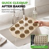 image:imageNutriChef Variety 2 Pack Muffin amp Cupcake Tray Beginner Baking Set  12Cavity Muffin Tray amp 24Cavity Cupcake Tray for Baking  Carbon Steel Bakeware Set  Oven Safe Up To 450F  Champagne
