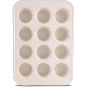 image:imageNutriChef 12 Cup Muffin Pan NonStick Ceramic Cupcakes Pan Perfect for Pastry Muffins Cupcakes and Dessert