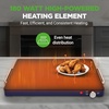 image:imageNutriChef Electric Warming Tray  Glass Surface Hot Serving Tray  Adjustable Temperature 140F to 230F  Energy Efficient amp Space Saving  Perfect for BuffetsParties amp More  212 x 165 IN  Blue