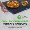 image:imageNutriChef Electric Warming Tray  Glass Surface Hot Serving Tray  Adjustable Temperature 140F to 230F  Energy Efficient amp Space Saving  Perfect for BuffetsParties amp More  212 x 165 IN  Blue