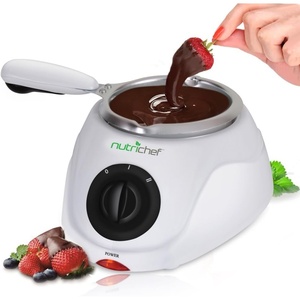 image:imageNutriChef Chocolate Melting Warming Fondue Pot  25W Chocolate Melter 88 Oz Capacity  Keep Warm Dipping Function amp Removable Pot  Perfect for Melting Chocolate Butter amp Cheese  Parties amp Dessert