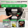 image:imageNutriChef Digital Water Boiler and Warmer  5L528 Qt Stainless Electric Hot Water Dispenser wLCD Display Rotating Base Keep Warm Auto Shut Off Safety Lock Instant Heating for Coffee amp Tea5 Liter
