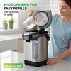 image:imageNutriChef Digital Water Boiler and Warmer  5L528 Qt Stainless Electric Hot Water Dispenser wLCD Display Rotating Base Keep Warm Auto Shut Off Safety Lock Instant Heating for Coffee amp Tea4 Liter