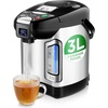 image:imageNutriChef Digital Water Boiler and Warmer  5L528 Qt Stainless Electric Hot Water Dispenser wLCD Display Rotating Base Keep Warm Auto Shut Off Safety Lock Instant Heating for Coffee amp Tea3 Liter
