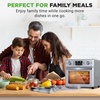 image:imageNutriChef 26QT Air Fryer Oven  Countertop Convection Toaster amp Air Fryer  360 Rotisserie Feature  10 Digital Presets  Includes Drip Tray Air Frying Basket amp Bake Rack 15x16x14  Stainless Steel
